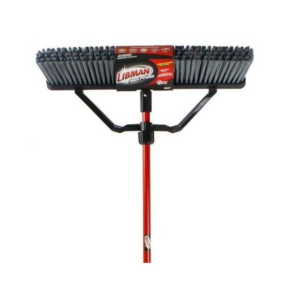 Libman Commercial 24 Rough Sweep - Red Brace Handle - 825